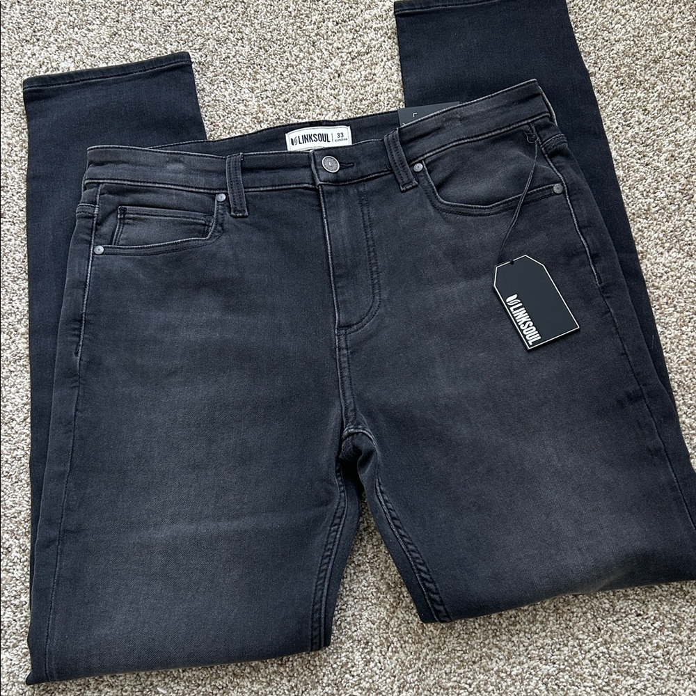 Linksoul Men’s Stretch Denim Jeans 33/32